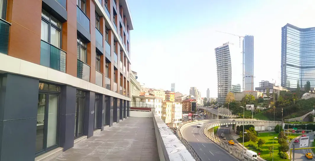 Luxury residential complex with modern architectural design and premium amenities in the Bomonti district, Istanbul.