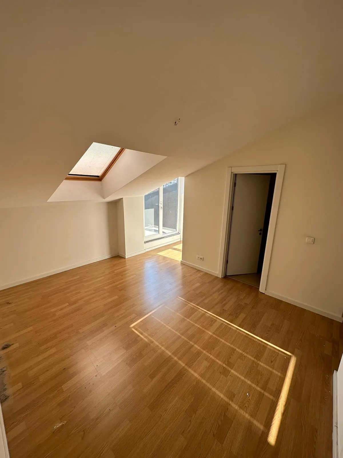 Modern interior of a spacious two-bedroom apartment for sale with contemporary design in the Şişli district, Istanbul.
