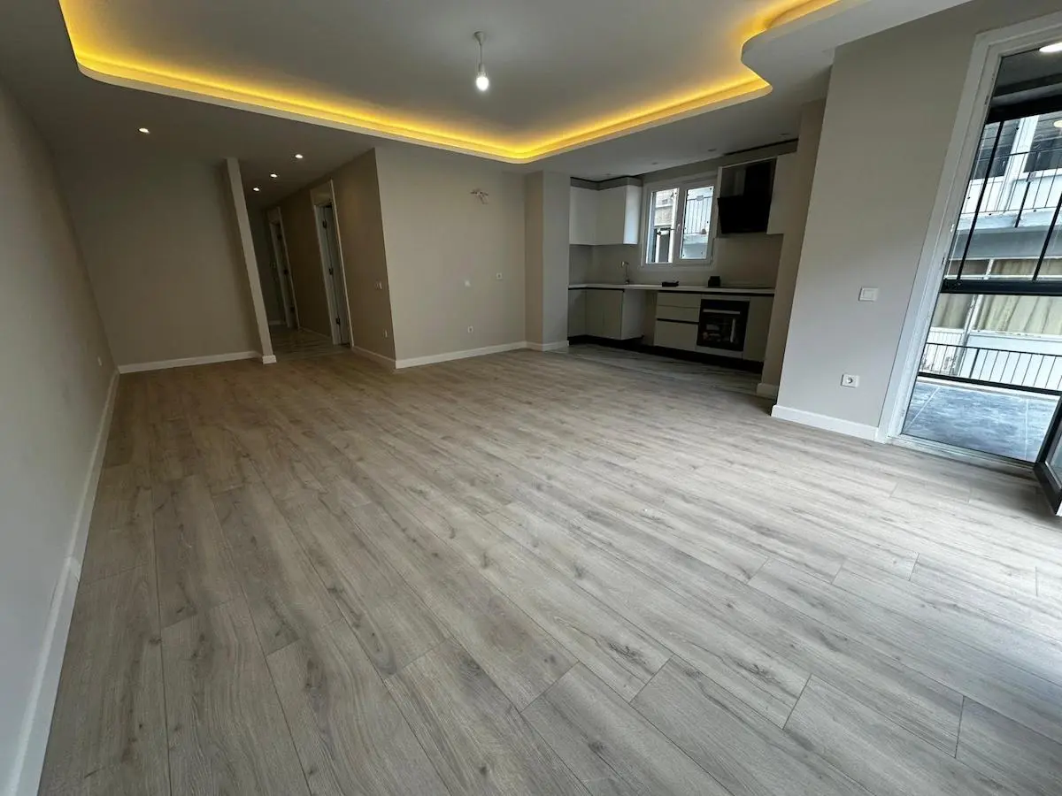 Contemporary and spacious living area with premium interior design and high-end finishes in a Besiktas luxury home, Istanbul.